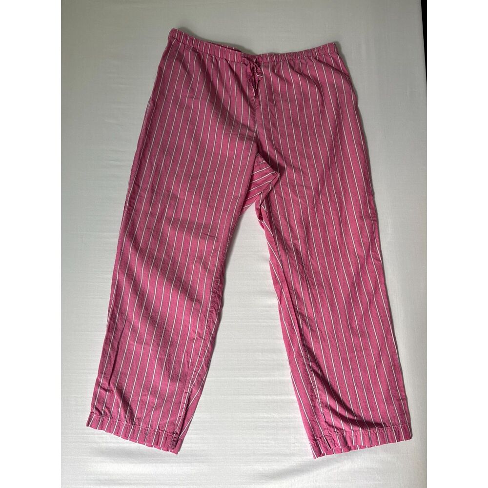 Gap Body Pink Stripe Loung/Pajama Pants | Like New | 100% Cotton | Size Large